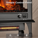 Suburbs TS20-SD Electric Fireplace Stove Heater with Sound Household Appliances - Tophatter Daily Deals
