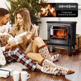 Suburbs TS20-SD Electric Fireplace Stove Heater with Sound Household Appliances - Tophatter Daily Deals