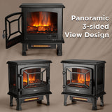 Suburbs TS20-SD Electric Fireplace Stove Heater with Sound Household Appliances - Tophatter Daily Deals