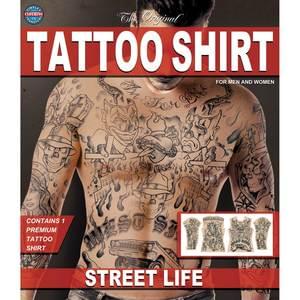 STREET LIFE GANGSTER TATTOO SHIRT SM/MED - Tophatter Daily Deals