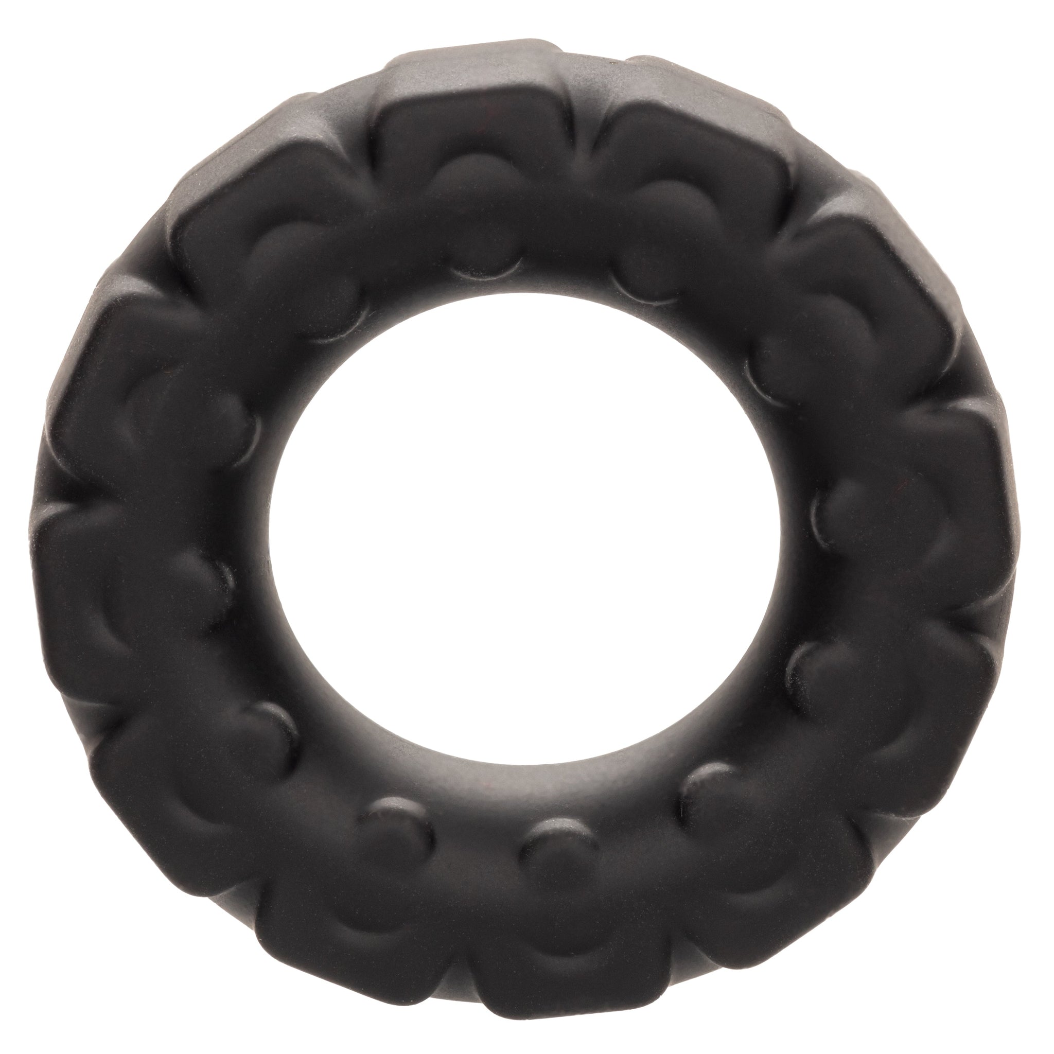 Alpha Liquid Silicone Prolong Tread Ring Black 1 Inch Diameter Stretchy Durable Waterproof > Cock Ring > Single - Tophatter Daily Deals