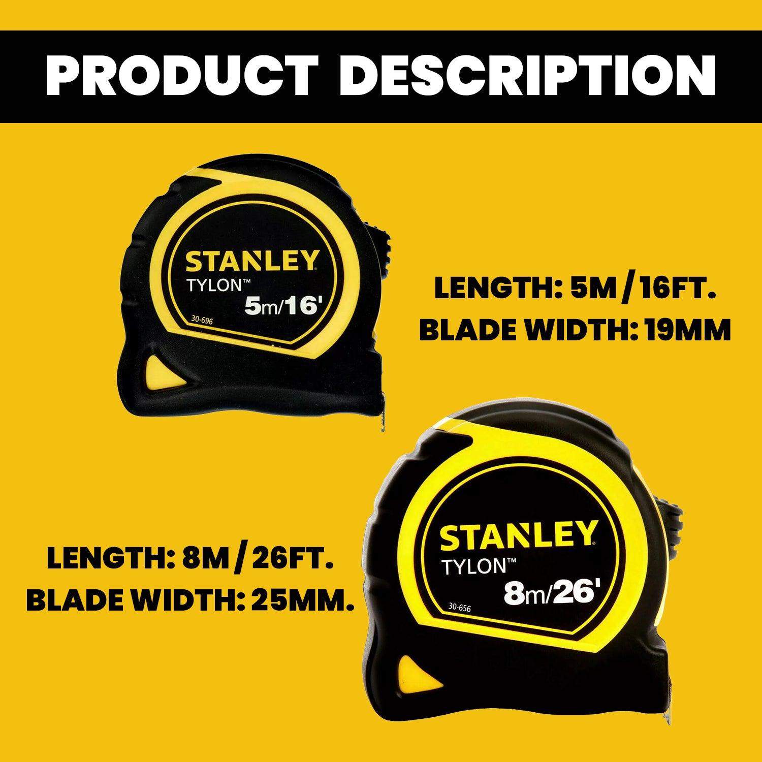 Metal Measurement Tape - 5m & 8m Tylon Blade Tape Measures Steel Measuring Tape Apparel & Accessories - Tophatter Daily Deals