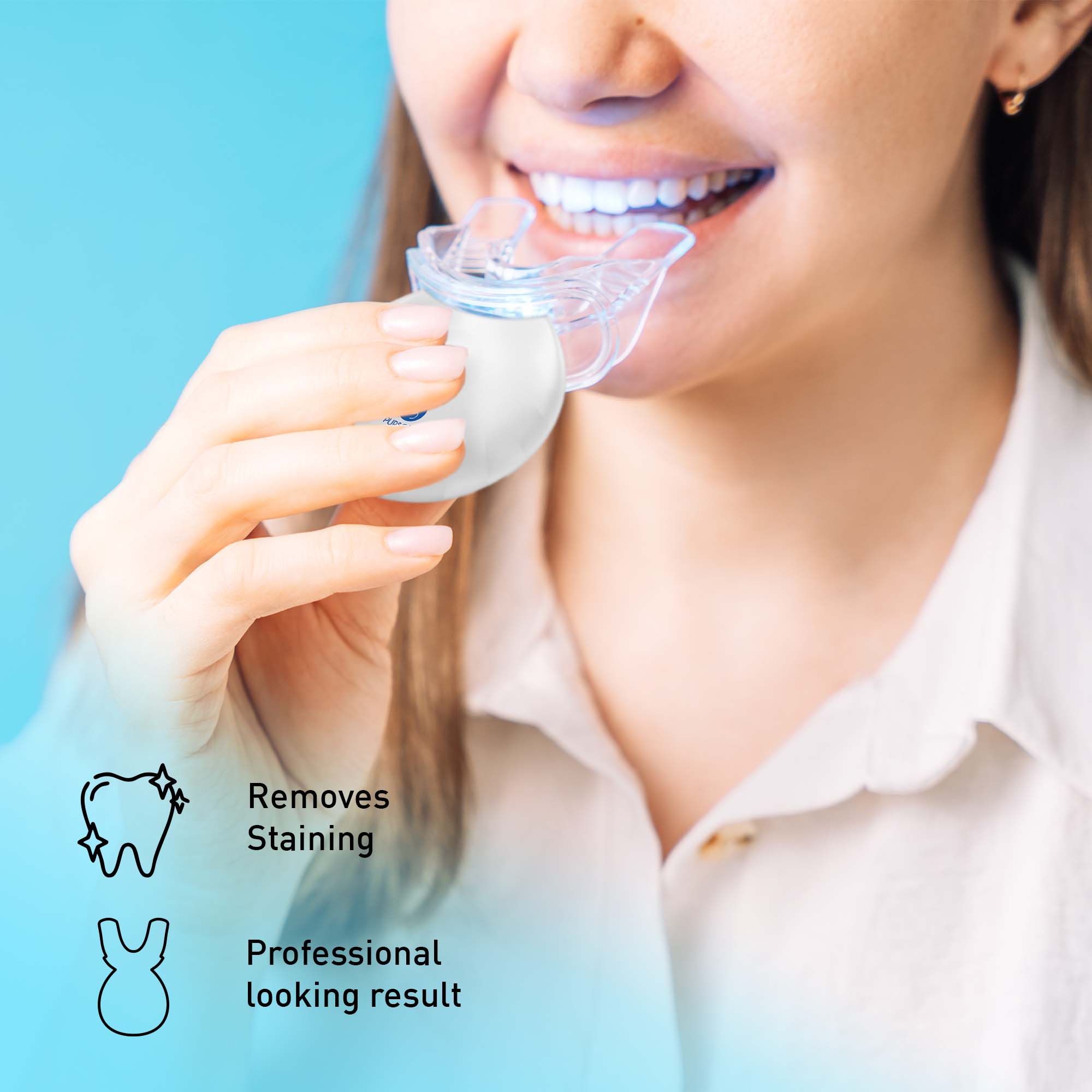 Pursonic Advanced LED Teeth Whitening Solution Teeth Whiteners - Tophatter Daily Deals