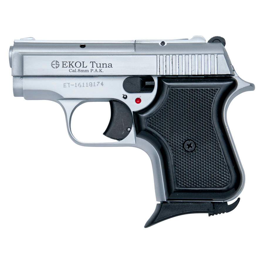 Replica Tuna V950 JF Blank Firing Pistol Nickel Finish - Tophatter's Inc. Weapons Store Online Collectible Weapons - Tophatter Daily Deals