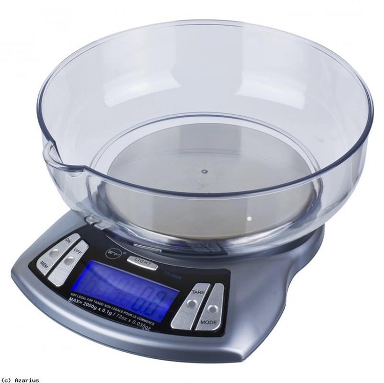 Professional Digital Table Top Scale TX2000 Kitchen Scale 2000g x 0.1g - Tophatter's Guns'N'Weapons Store Collectible Weapons - Tophatter Daily Deals