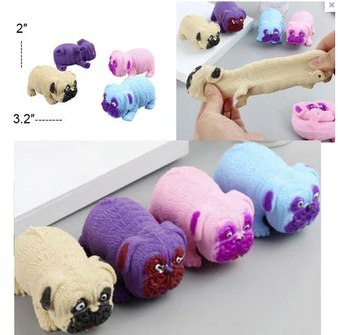 SQUISHY STRETCH PUG WITH SAND INSIDE - Tophatter Daily Deals