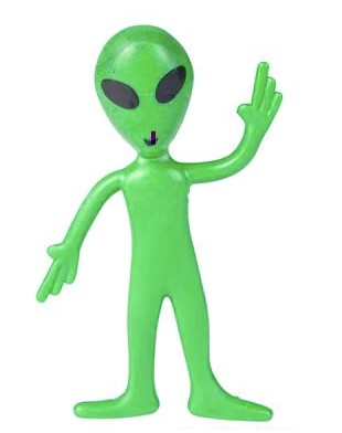 3.5" GREEN BENDABLE ALIEN - Tophatter Daily Deals
