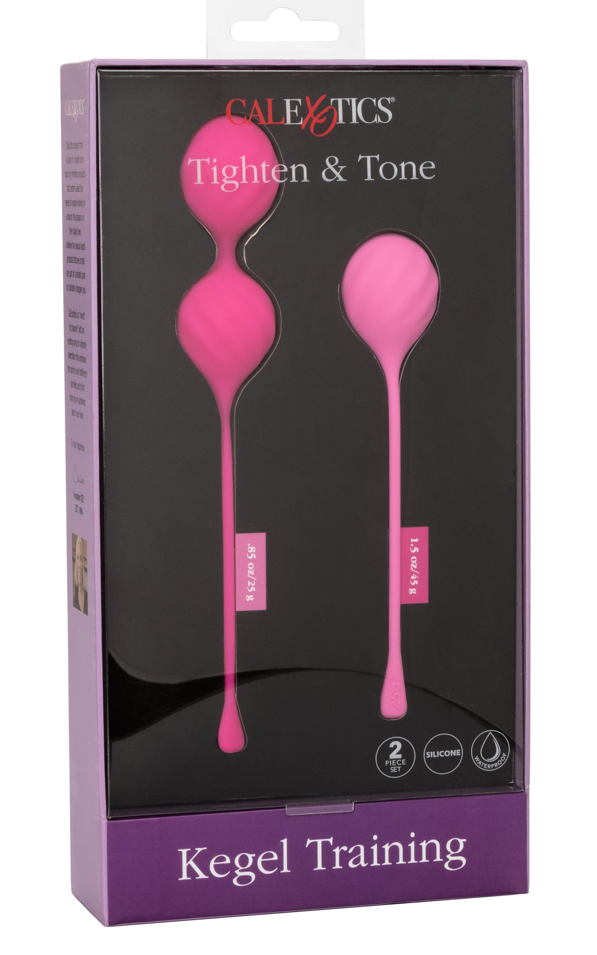 Cal Exotics Kegel Training 2-Piece Set Pink Silicone Weights 25g and 45g for Pelvic Floor Strengthening > Sex Toys For Ladies > Kegel Exercise - Tophatter Daily Deals