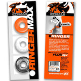 Ringer Max 3-Piece Cock Ring Set (Black) – Thick, Strong, Stretchy Cock Rings > Cock Ring > Sets - Tophatter Daily Deals