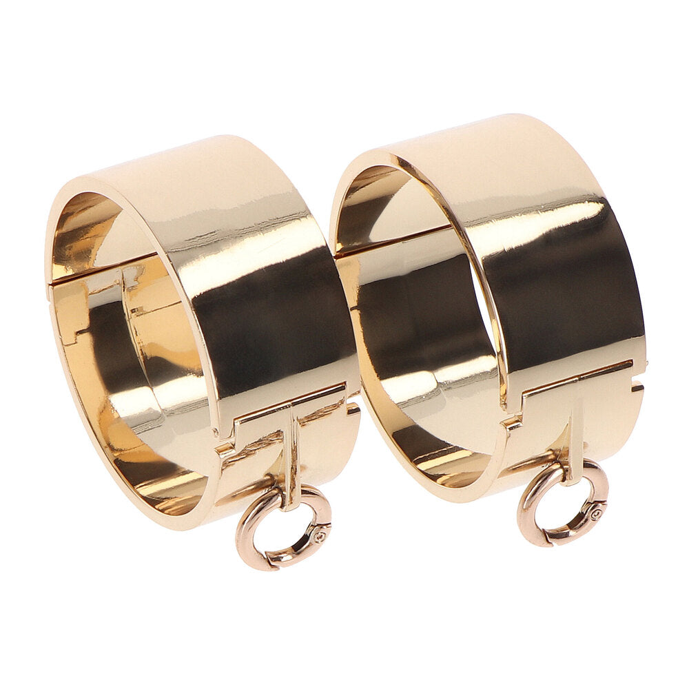 Slave Wrist Cuffs (Gold) > Bondage Gear > Handcuffs - Tophatter Daily Deals