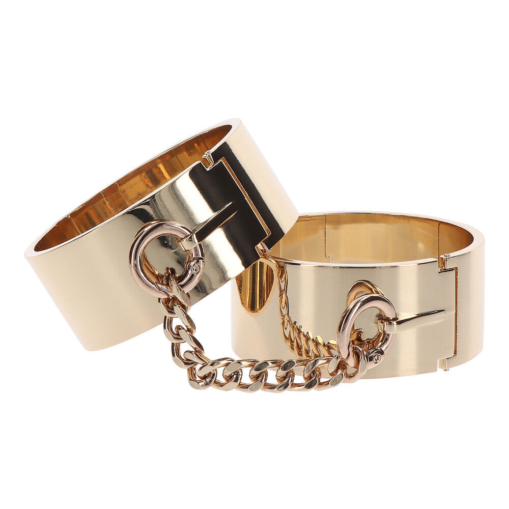 Slave Wrist Cuffs (Gold) > Bondage Gear > Handcuffs - Tophatter Daily Deals
