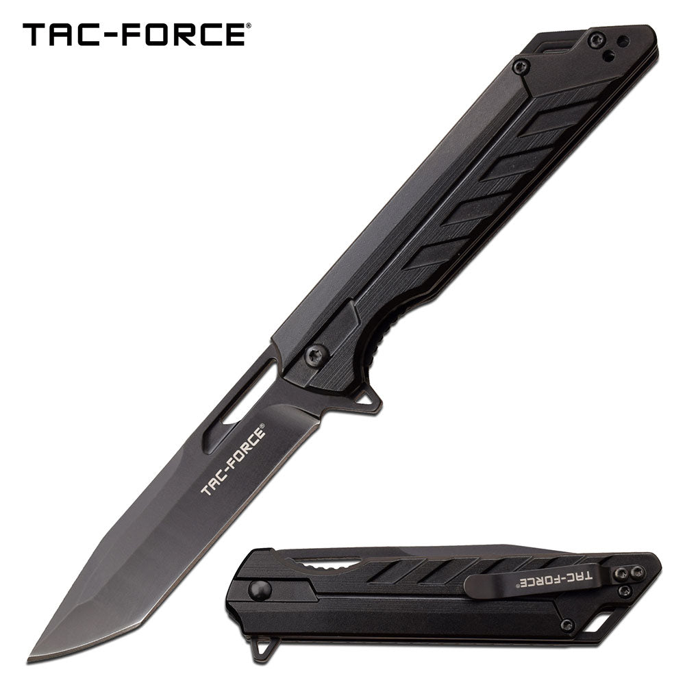 Tac Force Speedster Model Sleek Modern Cool Pocket Knife Tophatter's Spring Assisted Knives Tac Force Speedster Model Sleek Modern Cool Pocket Knife (TF-1034BK) - Tophatter Daily Deals