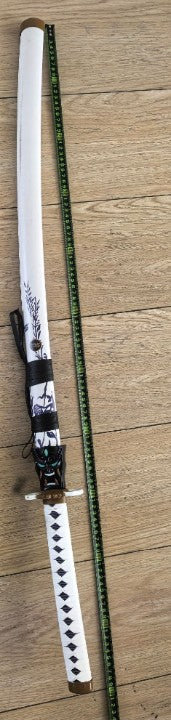 Valorant - Onimaru Kinitsuna Display (Straight) Katana (White) Katana - Tophatter Daily Deals
