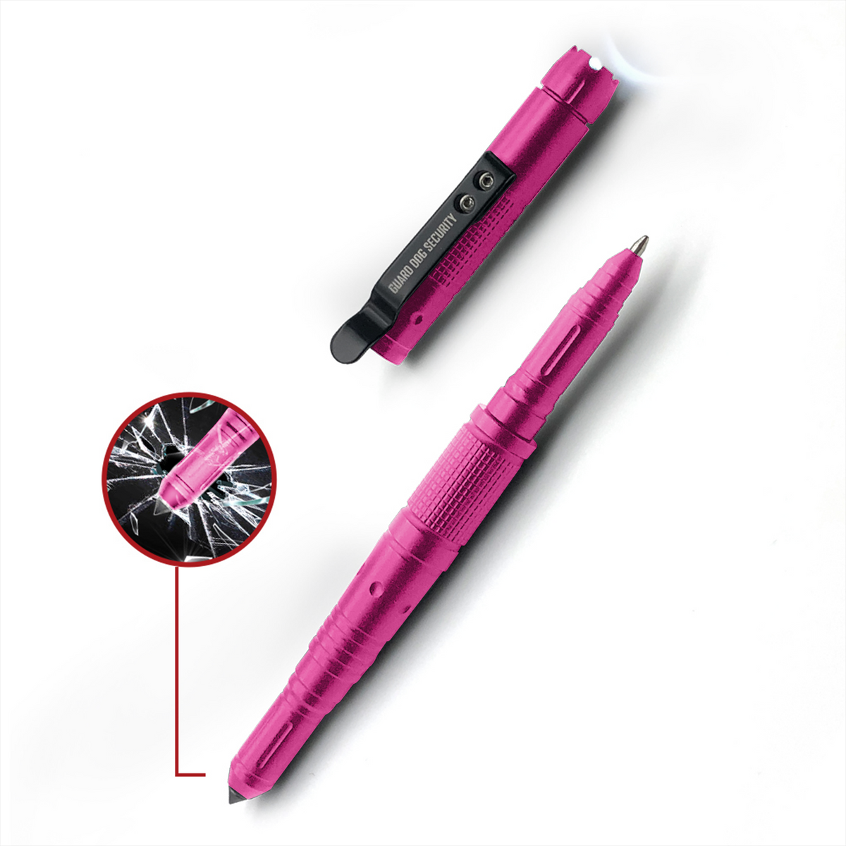 Tactical Pen Glass Beaker with Tungsten Steel Pressure Tip and 30 Lumens Flashlight - Tophatter's Army Products & Self Defense Collectible Weapons - Tophatter Daily Deals