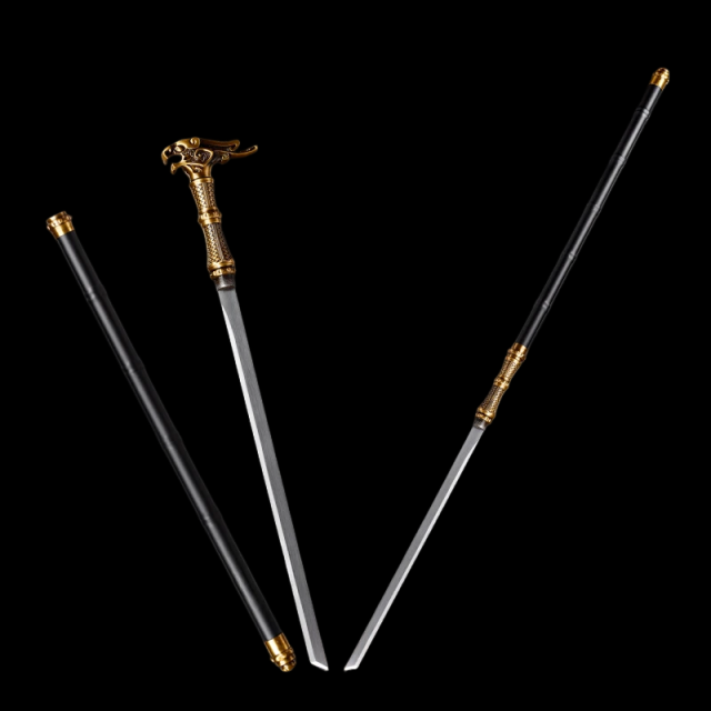Tactical Cane Sword – Dual-Head Convertible Design - Tophatter Daily Deals