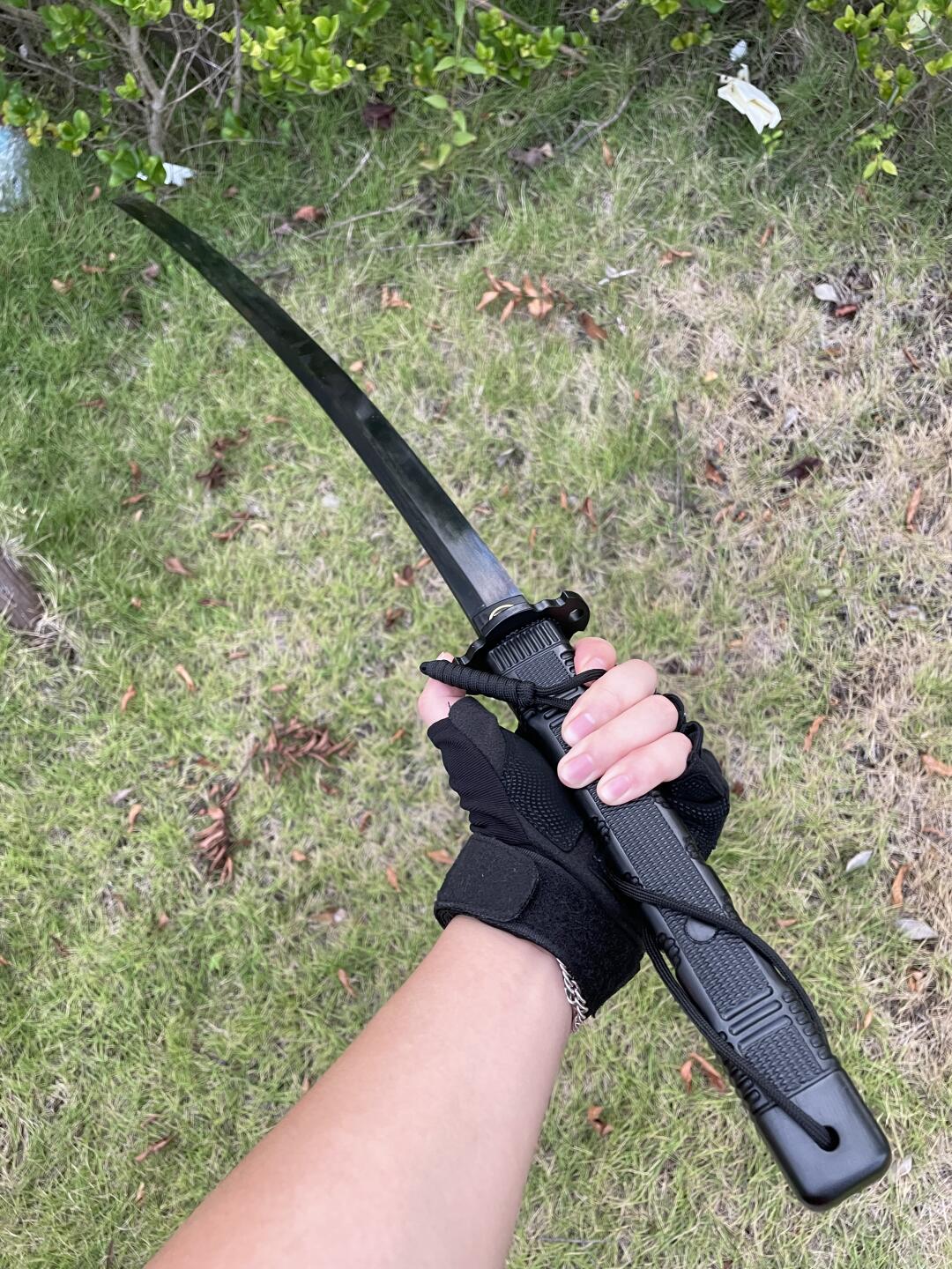 Tactical Black Warrior Tachi Sword - Tophatter Daily Deals