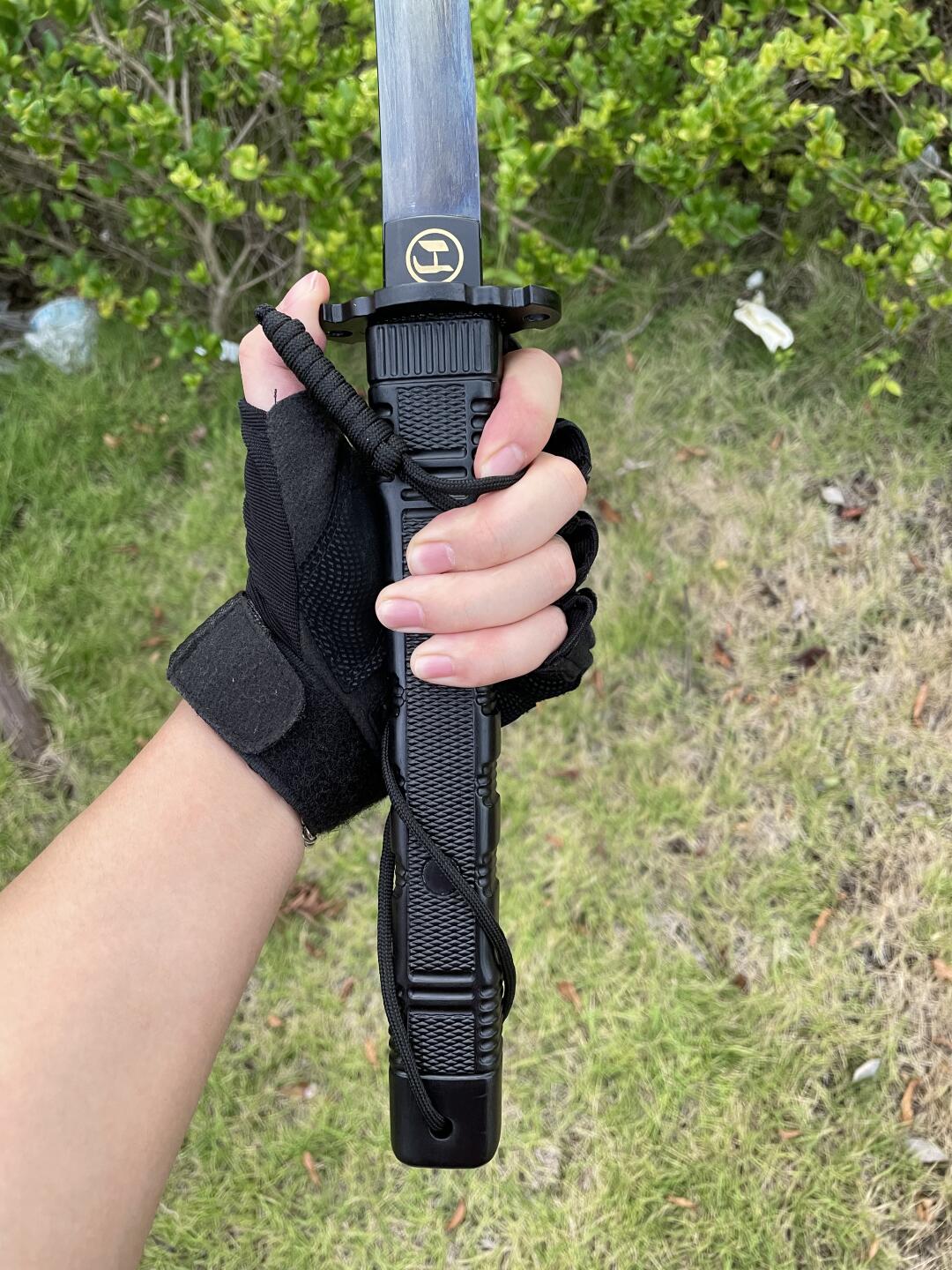 Tactical Black Warrior Tachi Sword - Tophatter Daily Deals
