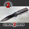 Black Tactical Diamond Grip Automatic Knife Serrated w/ Saftey Lock Knife-Auto - Tophatter Daily Deals