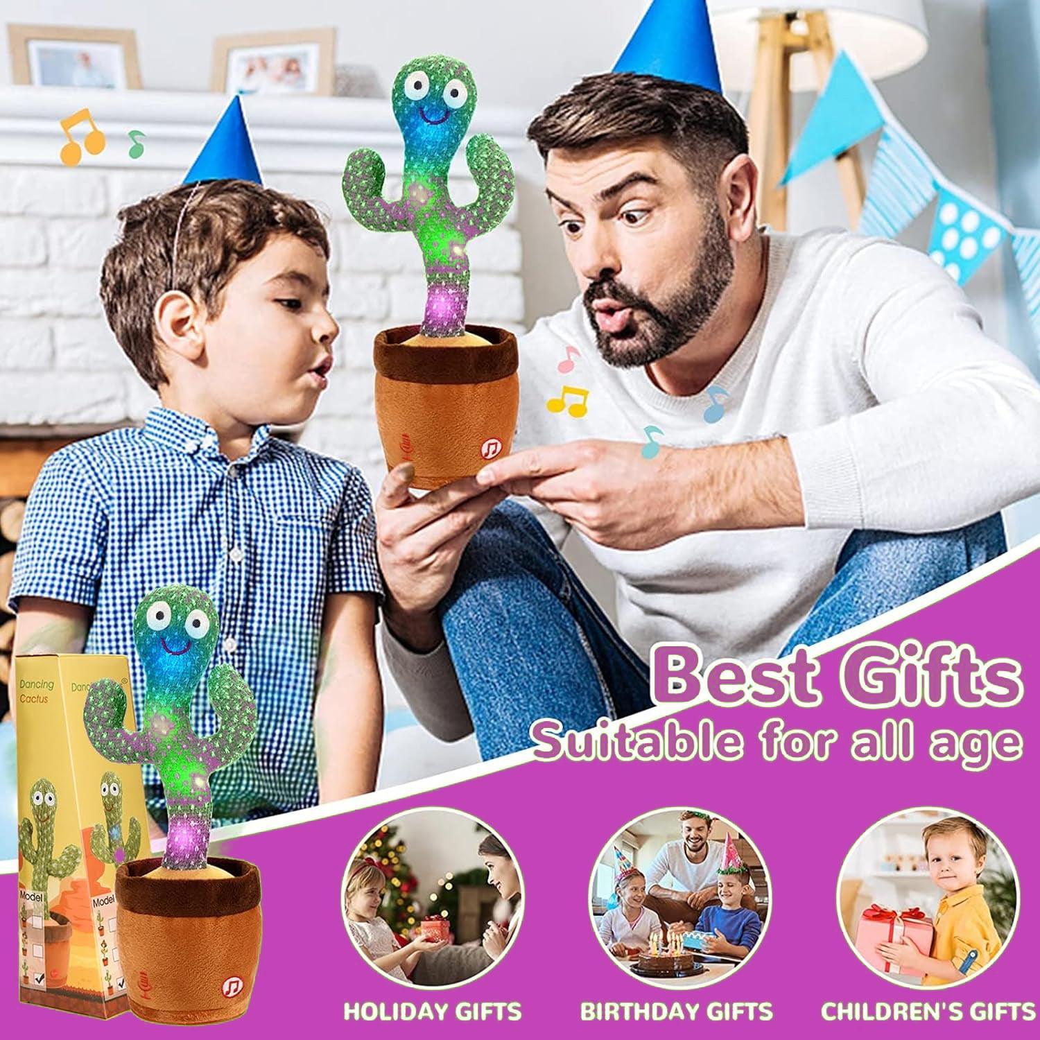 Dancing Cactus Toy - Singing Cactus Repeat What You Say Talking Cactus Toy for Children Baby & Toddler - Tophatter Daily Deals