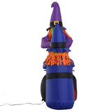 Halloween Inflatables Outdoor - 1.8m Tall Inflatable Halloween Decoration Witches Light Airblown Festive & Franchise - Tophatter Daily Deals