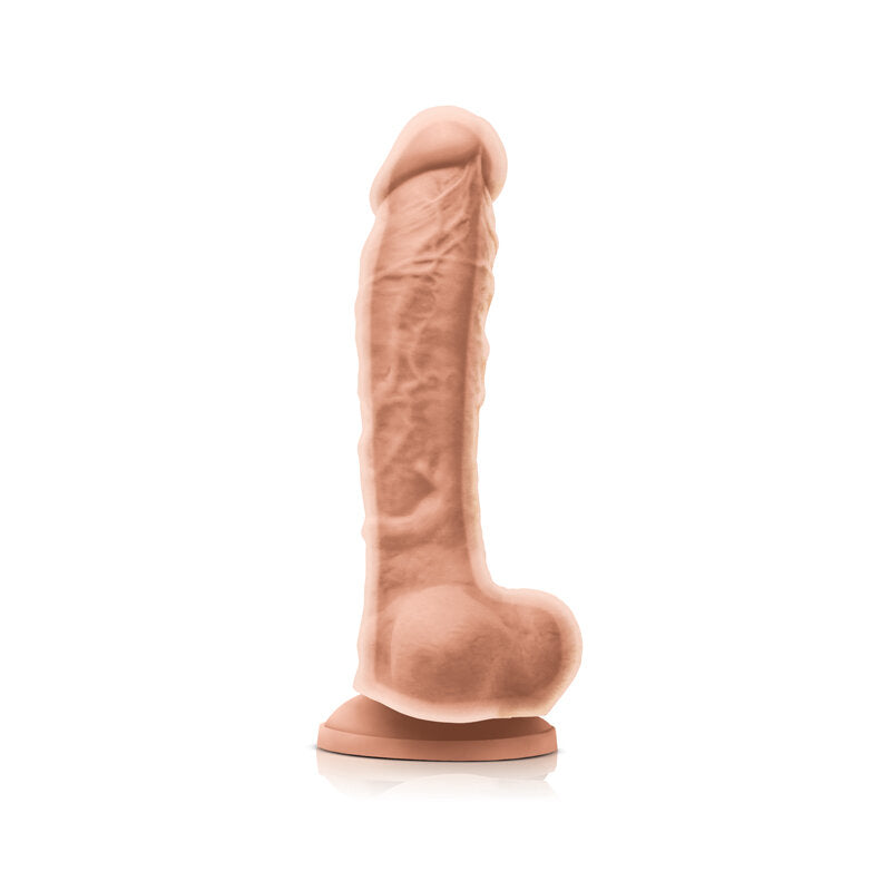 Colours Dual Density Dildo Beige 8 Inch Dildoes & Dongs - Tophatter Daily Deals