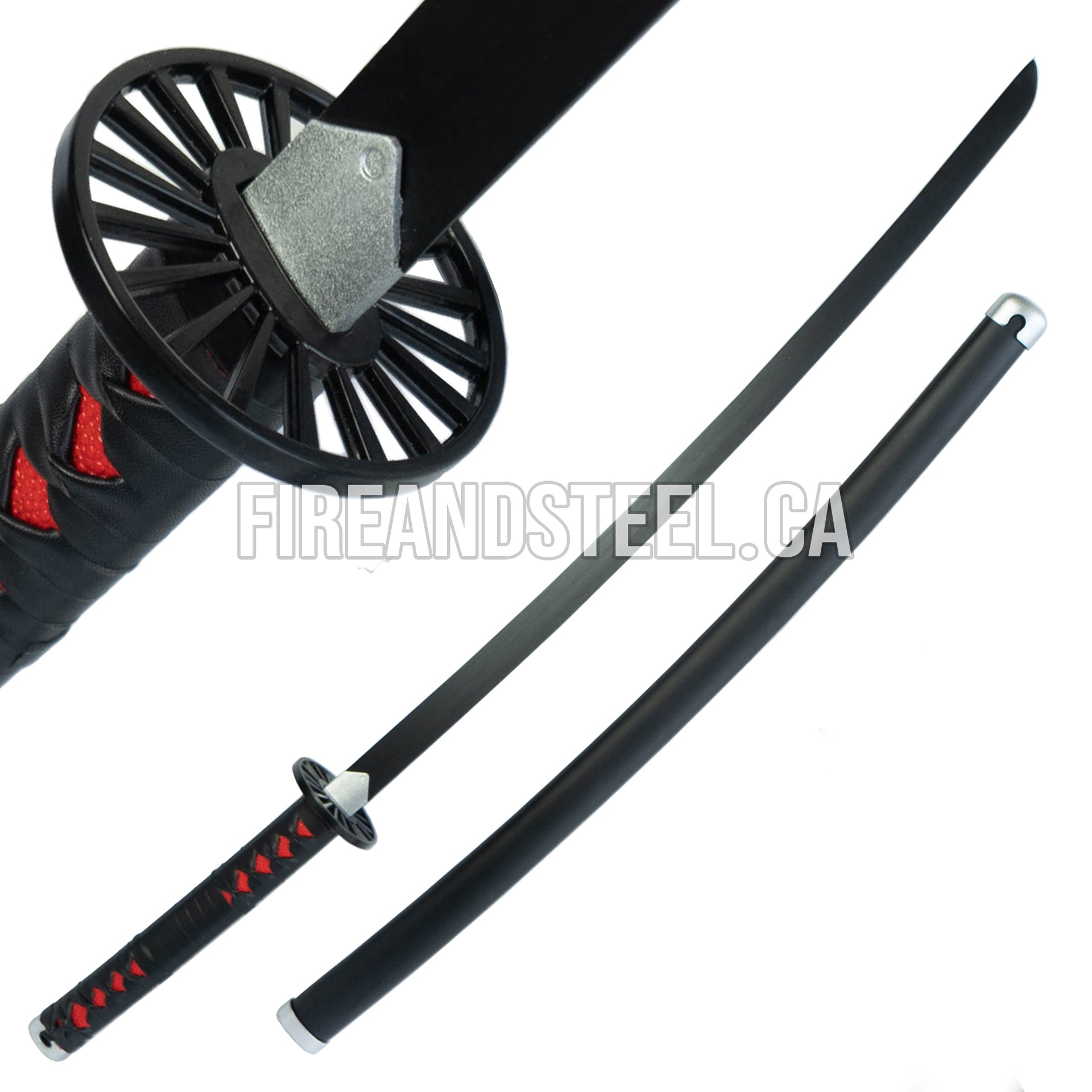 Tanjiro Kamado's Black Nichirin Katana 1st Edition Anime Sword - Tophatter Daily Deals