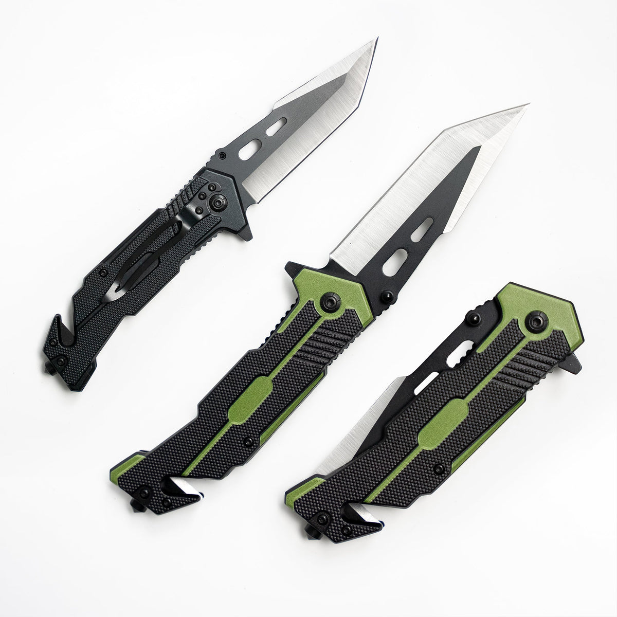 Fire and Steel - Tanto Folding Knife Green Fire and Steel Exclusive - Tophatter Daily Deals
