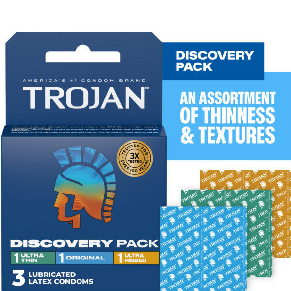 Trojan Discovery Pack 3 Count – Condom Pack > Essentials > Condoms - Tophatter Daily Deals