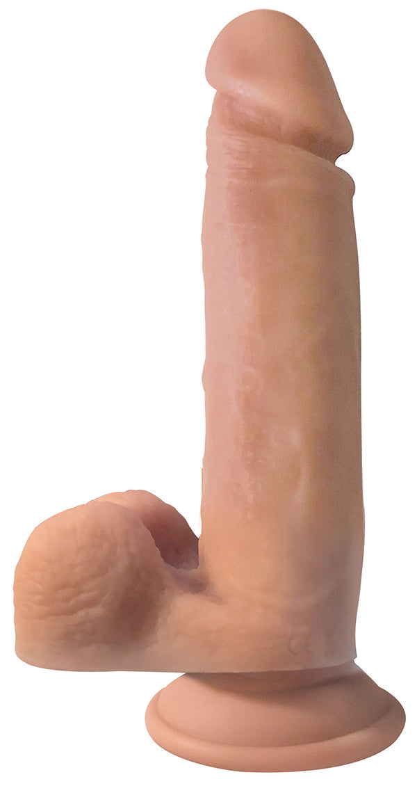 Big Shot 8 Inch Vibrating Wireless Silicone Dildo with Balls and Suction Cup Base > Vibrators > Realistic Vibrators - Tophatter Daily Deals
