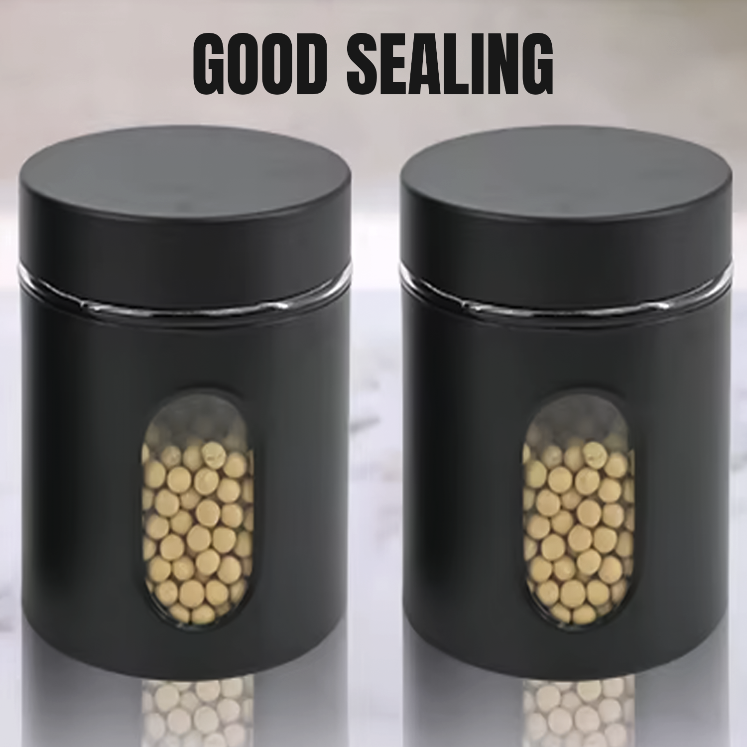 Tea Coffee Sugar Jars – Modern Storage Containers Set for Kitchen Counter Organization Kitchen - Tophatter Daily Deals