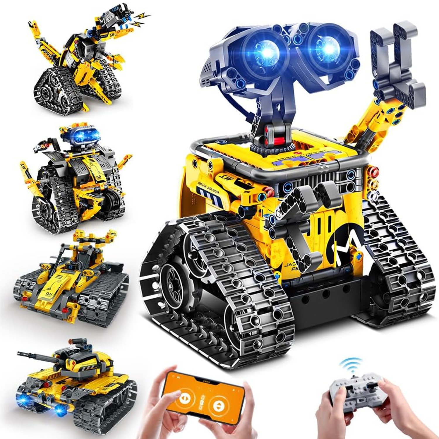 Technic Robot Building Kit – 4 In 1 Technic Robot Building Kit for Kids Boys Aged 6-12 Remote & App Technic Robot Building Kit - Tophatter Daily Deals
