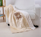 Baby & Toddler Blankets Teddy Cream Bedding - Tophatter Daily Deals