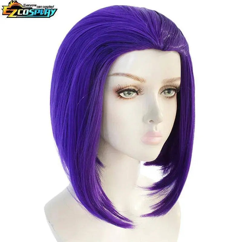 Teen Titans Raven Cosplay Costume Deluxe Jumpsuit Cloak Belt Suit Halloween Uniform for Women XS-3XL Wig Only(one size) - Tophatter Daily Deals