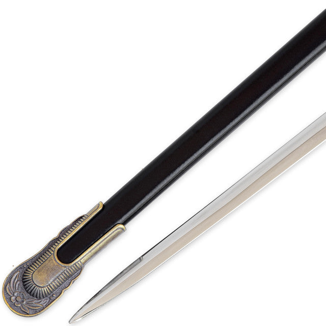 Templar Cross Saber with Decorative Brass Fittings Swords - Tophatter Daily Deals