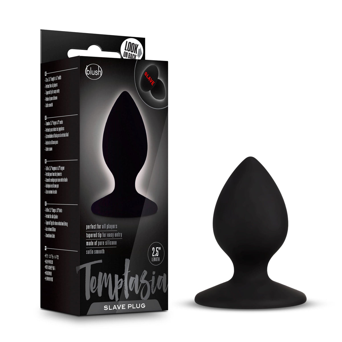 Temptasia Slave Plug Black Anal Toy > Anal Range > Butt Plugs - Tophatter Daily Deals