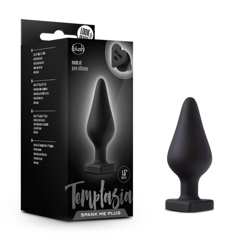 Temptasia Spank Me Butt Plug Black for Intense Pleasure and Sensation > Anal Range > Butt Plugs - Tophatter Daily Deals