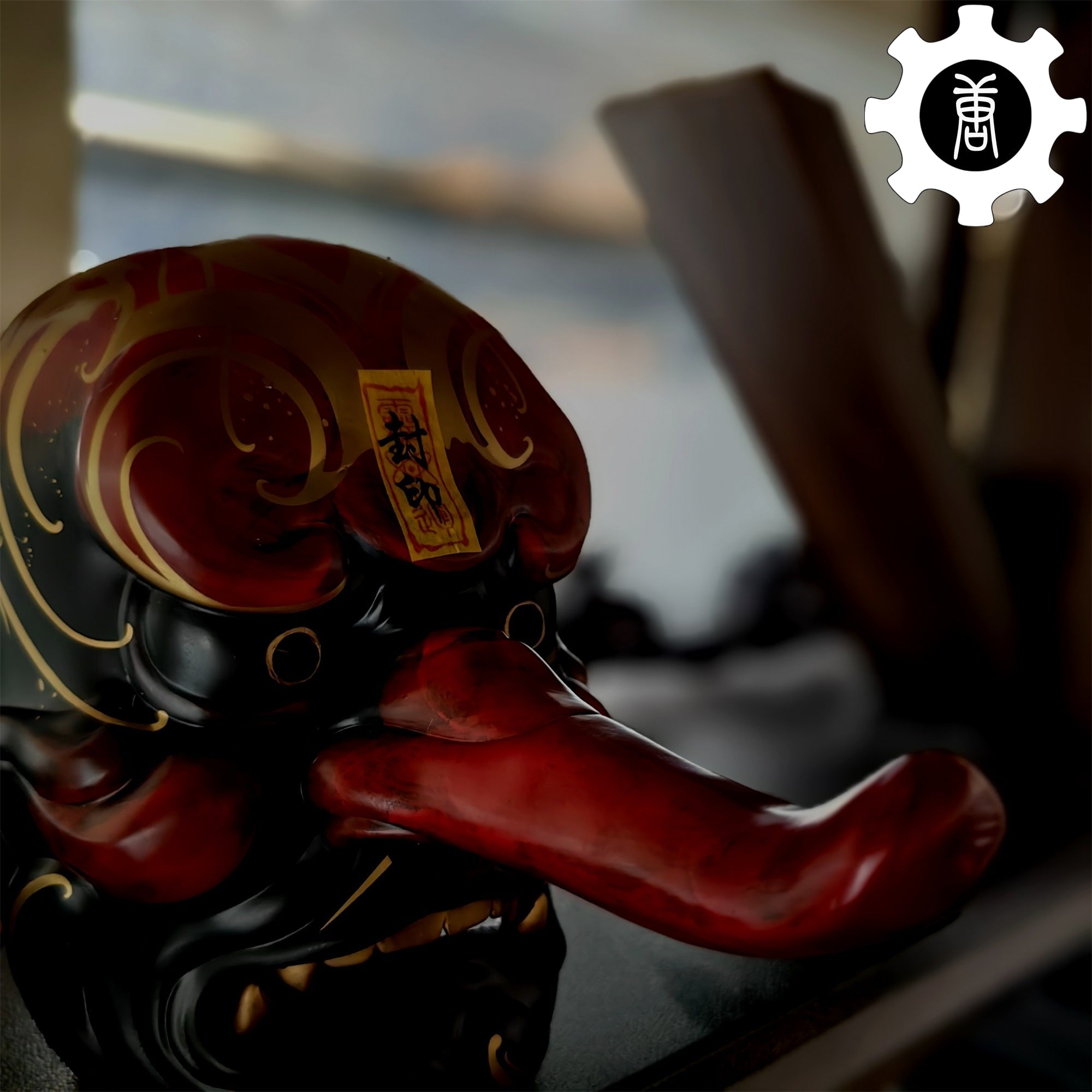 3D Printed Tengu Mask Japanese Style Wearable Mask Cosplay Prop - Tophatter Daily Deals