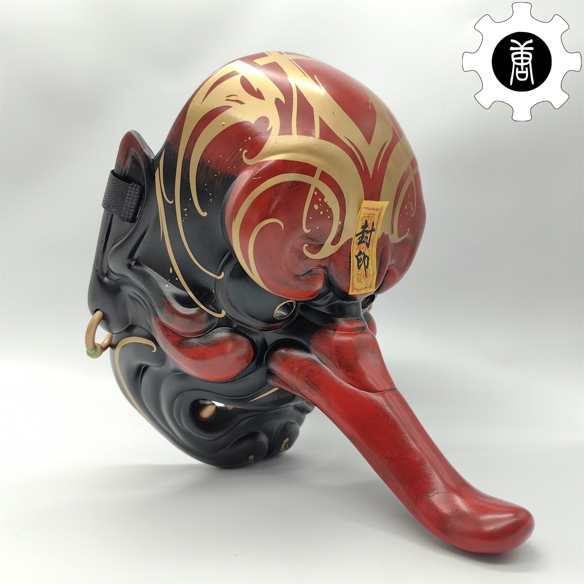 3D Printed Tengu Mask Japanese Style Wearable Mask Cosplay Prop - Tophatter Daily Deals