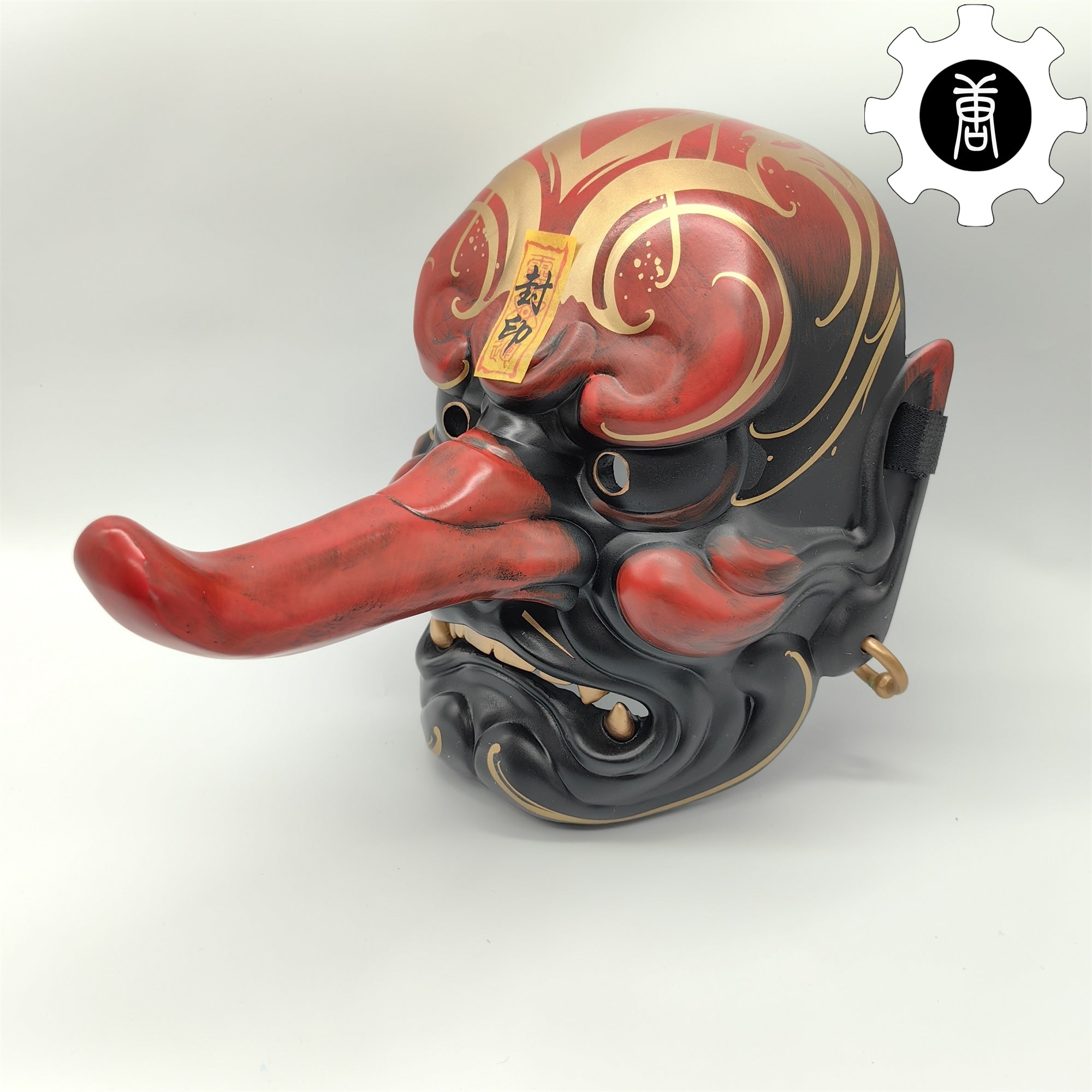 3D Printed Tengu Mask Japanese Style Wearable Mask Cosplay Prop - Tophatter Daily Deals