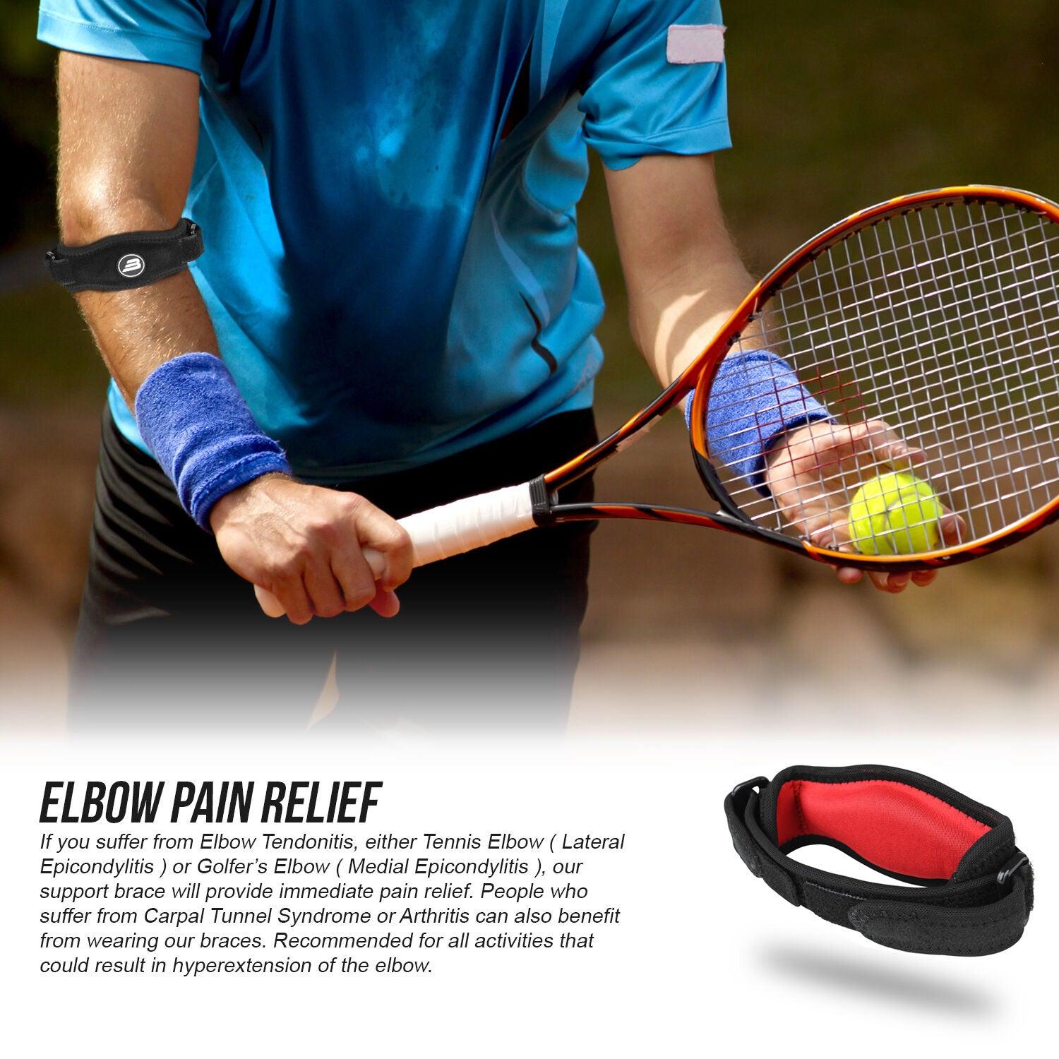 Best Tennis Elbow Strap UK - Tennis Elbow Support Brace Golfers Strap Epicondylitis Arthritis Gym Pain Clasp Sports & Outdoor - Tophatter Daily Deals