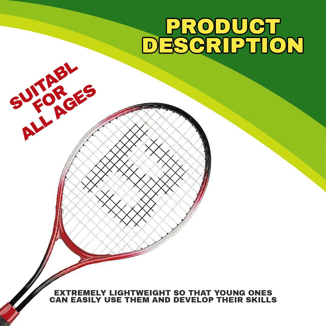 Tennis Racket and Balls - Aluminium Tennis Racket Set (2 Rackets & Ball) Suitable For All Ages Sports & Outdoor - Tophatter Daily Deals