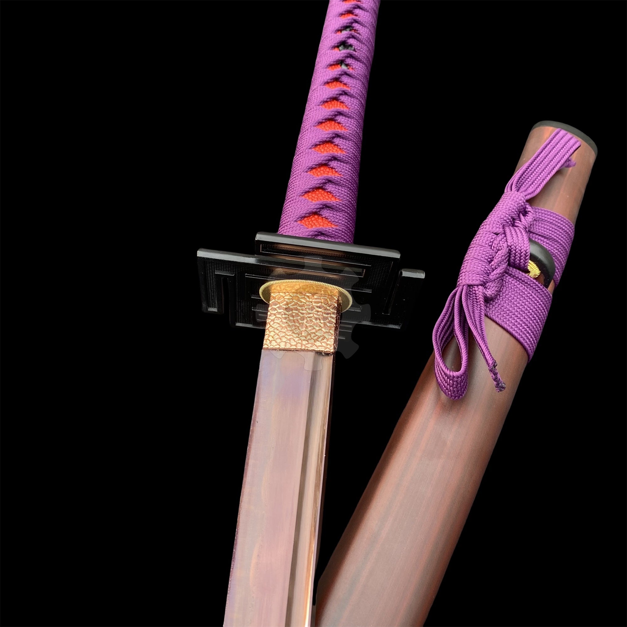 IRL Tensa Zangetsu Katana Classical Anime Sword Carbon Steel Version - Tophatter Daily Deals