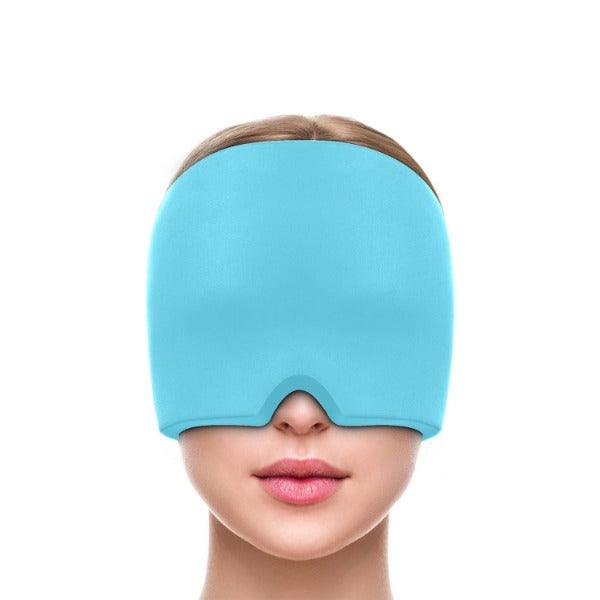 Headache and Migraine Relief Cap - Ice Mask or Hat for Migraines Tension Relief Dark and Cool Cap Blue Hot Sale - Tophatter Daily Deals