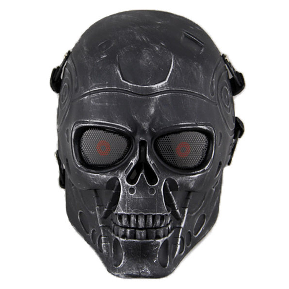 Terminator Tactical Mask Airsoft Wargame Paintball Scary Full Face Skull Mask Face Mask - Tophatter Daily Deals