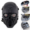 Terminator Tactical Mask Airsoft Wargame Paintball Scary Full Face Skull Mask Face Mask - Tophatter Daily Deals