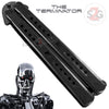 Terminator Butterfly Knife Black Tanto Sawback Balisong Knife-Balisong - Tophatter Daily Deals