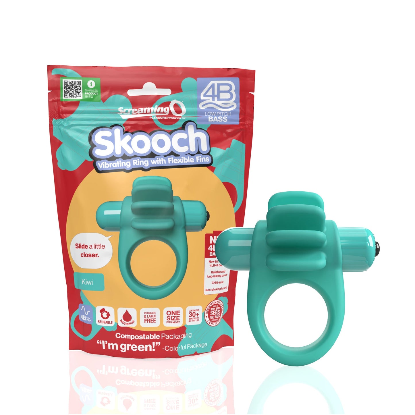 Skooch 4B Low Pitch Bass (Kiwi | Strawberry) > Sex Toys > Couples Toys - Tophatter Daily Deals