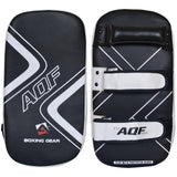 Thai Boxing Pads - Thai Kick Pad Strike Shield Twin 2 Pack - PRO Curved Pair Pads Boxing Karate MMA Training Equipment Muay Thai Focus Hook White Sports & Outdoor - Tophatter Daily Deals