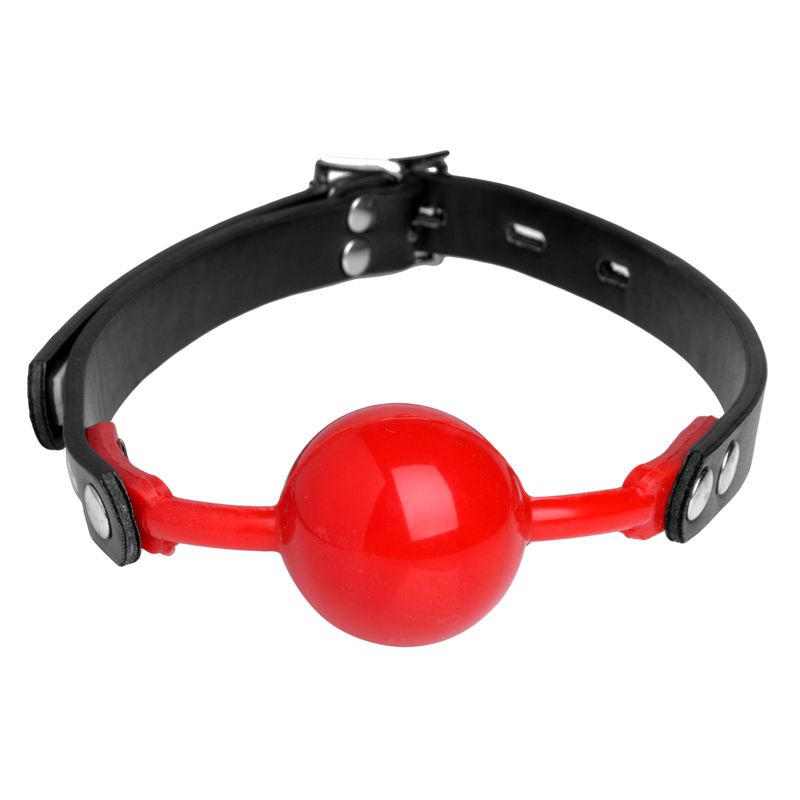 The Hush Gag Silicone Comfort Ball Gag – Adjustable Ball Gag with Locking Buckle > Bondage Gear > Gags and Bits - Tophatter Daily Deals