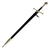The Lord Of The Rings - Deluxe Anduril With Display Plaque & Scabbard Sword Display Plaque - Tophatter Daily Deals